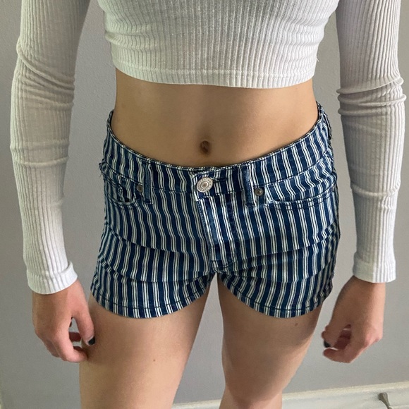 Striped American Eagle Shorts - Picture 1 of 3